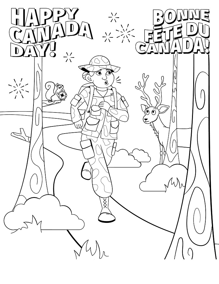 Happy Canada Day 6 Coloring Game Happy Canada Day 6