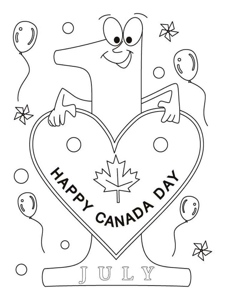 Happy Canada Day 9 Coloring Game Happy Canada Day 9