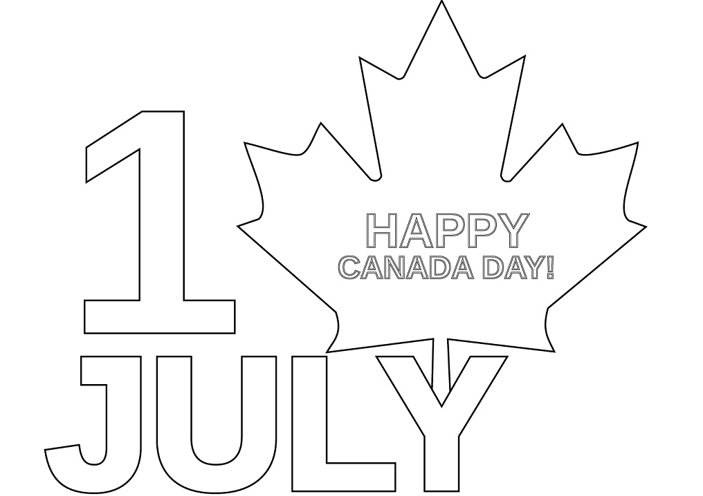 Happy Canada Day Coloring Game Happy Canada Day