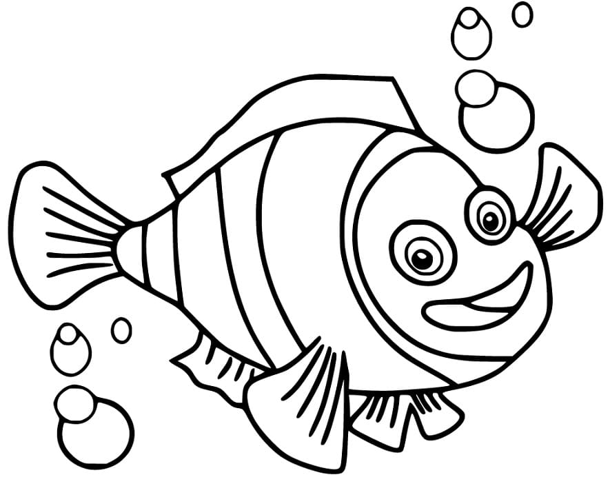 Happy Clownfish Coloring Game Happy Clownfish