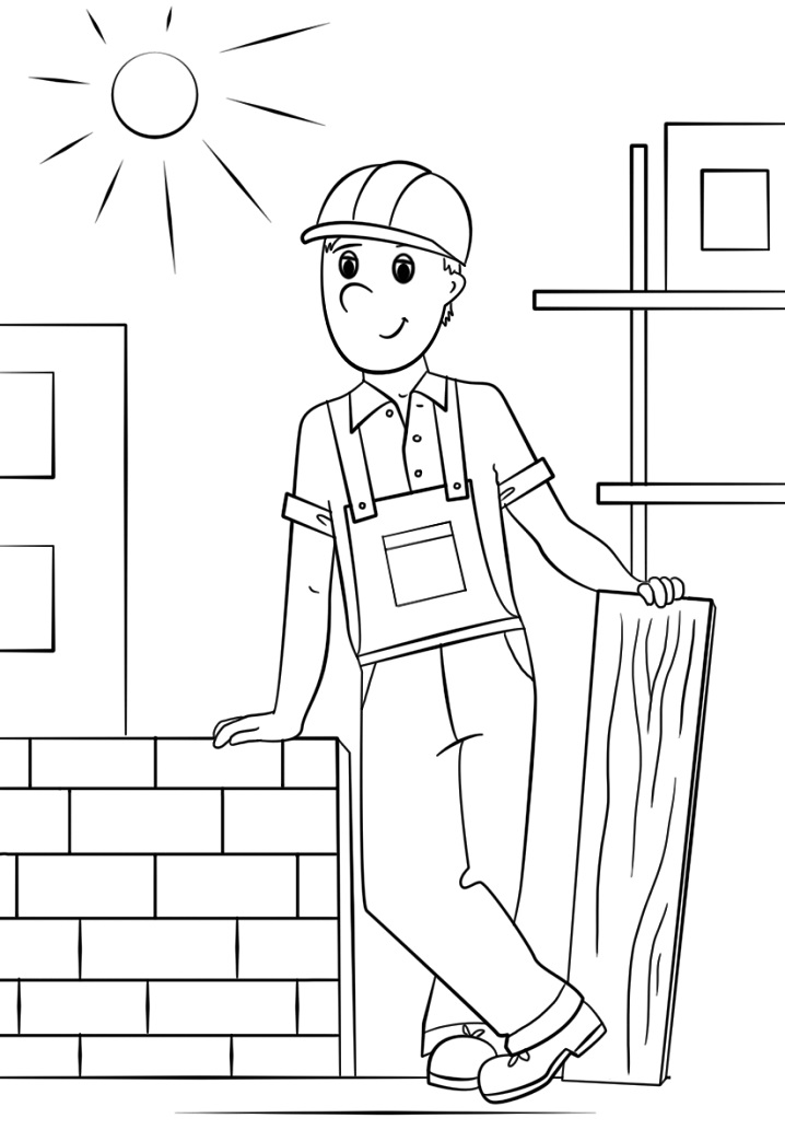 Happy Construction Worker