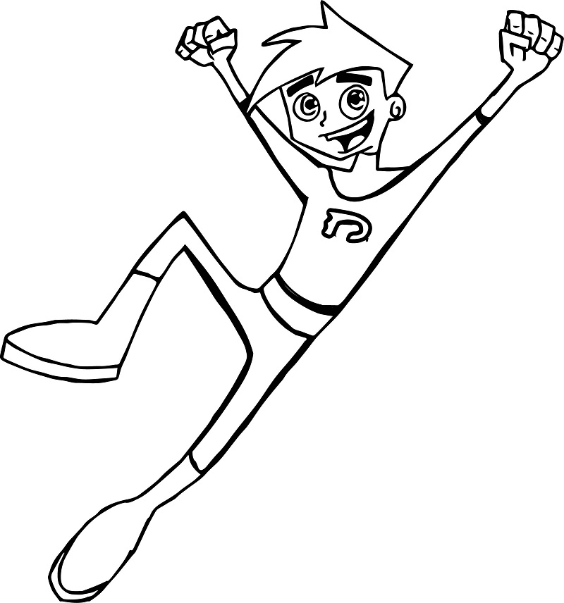 Happy Danny Phantom Coloring - Play Free Coloring Game Online