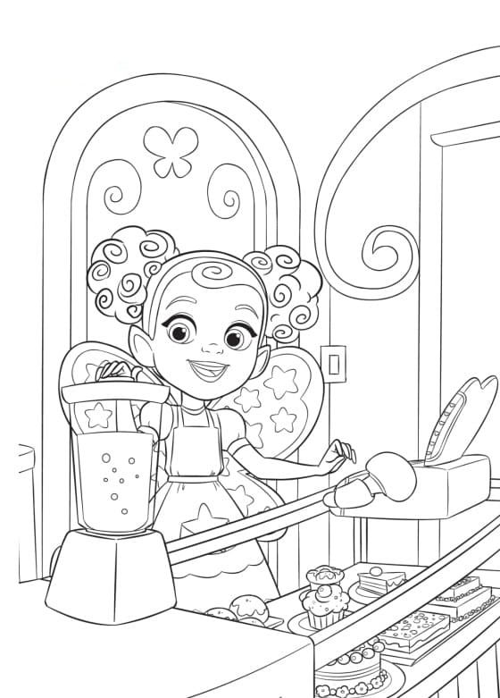 Characters from Butterbean's Cafe 1 Coloring - Play Free Coloring Game ...