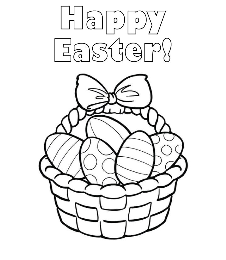 Happy Easter with Easter Basket 2