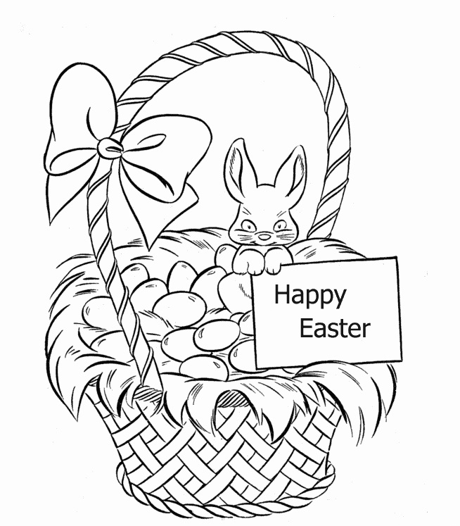 Happy Easter with Easter Basket 3 Coloring Game Happy Easter with Easter Basket 3