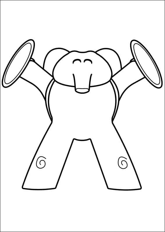 Happy Elly Elephant Coloring Game Happy Elly Elephant