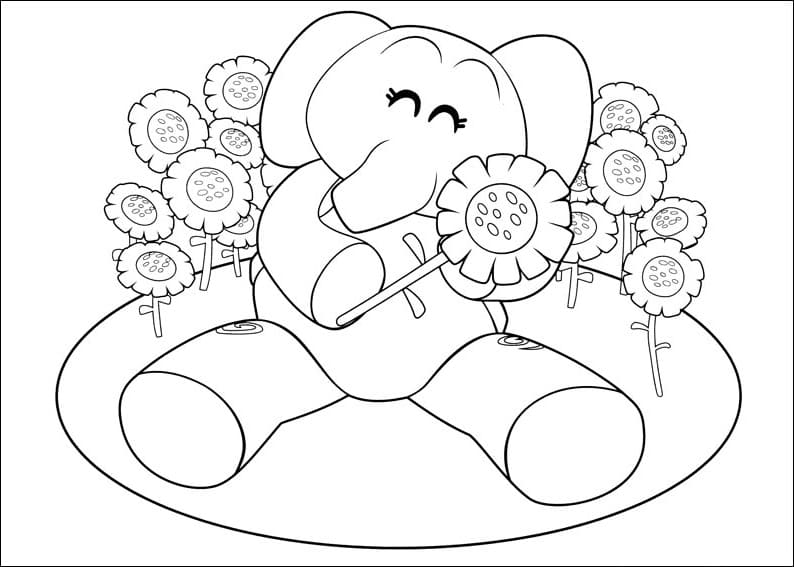 Happy Elly Coloring Game Happy Elly