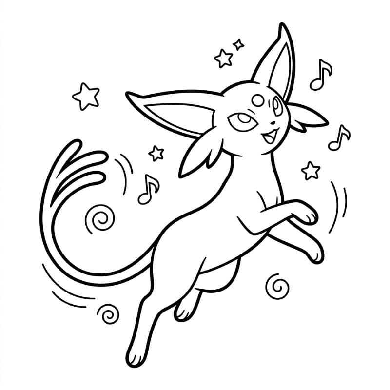 Happy Espeon Pokemon
