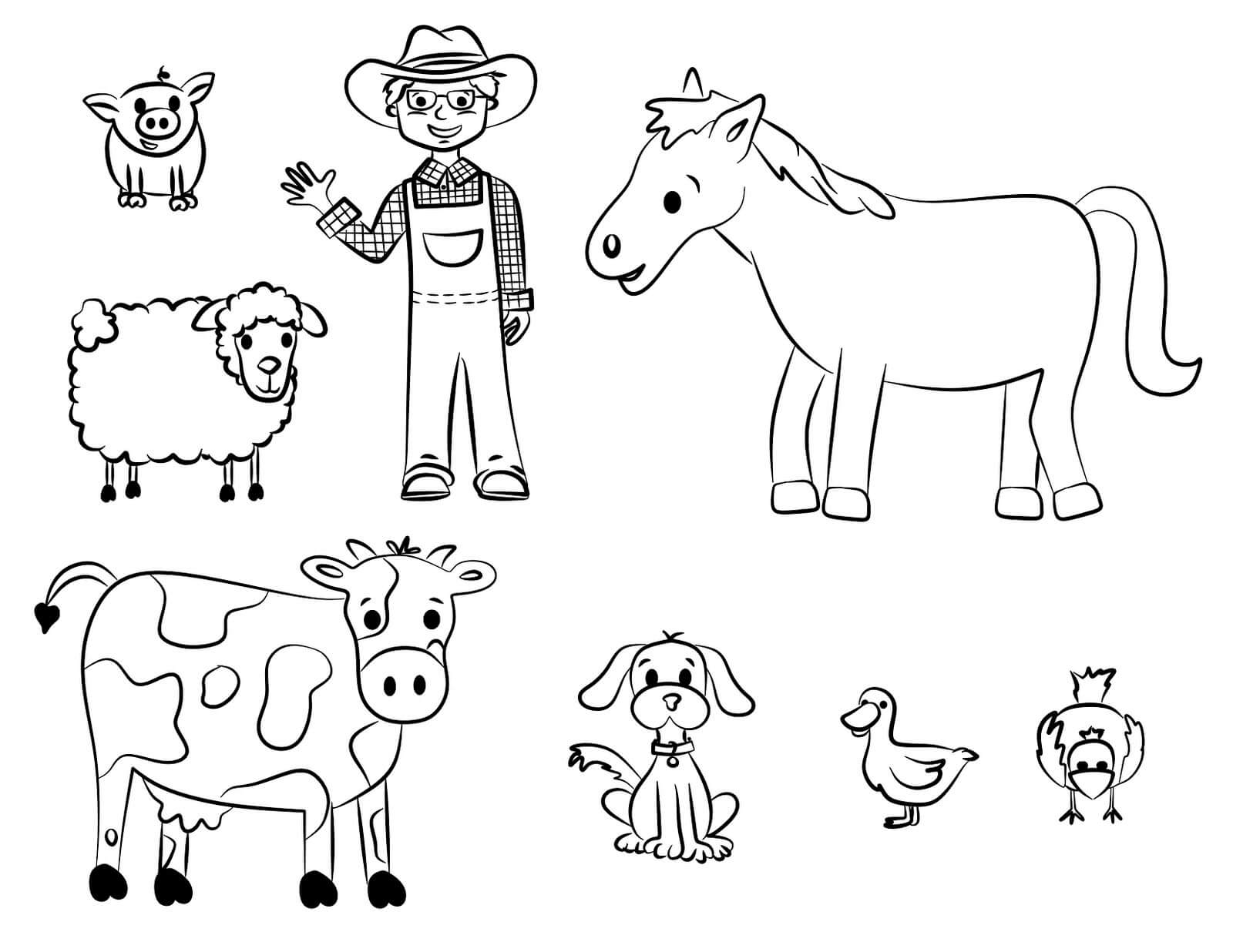 Happy Farm Coloring Game Happy Farm