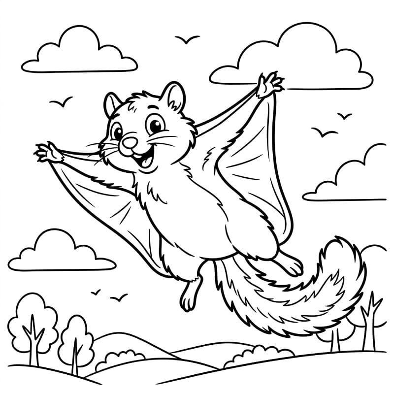 Happy Flying Squirrel