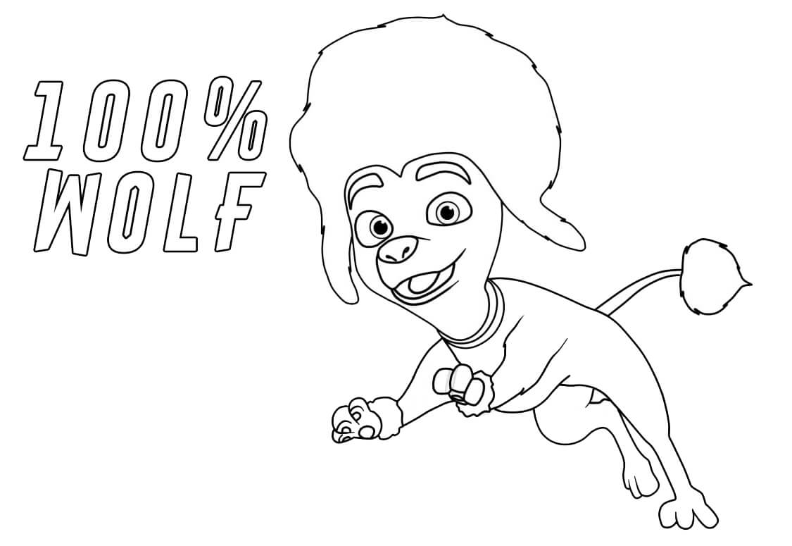 Character from 100% Wolf Coloring - Play Free Coloring Game Online