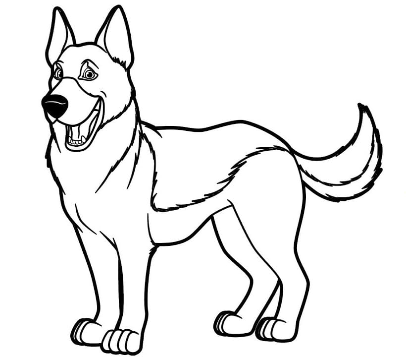 Happy German Shepherd Coloring Game Happy German Shepherd