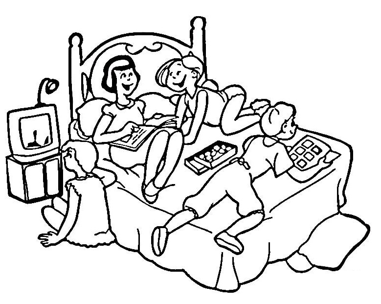 Happy Girls at Sleepover