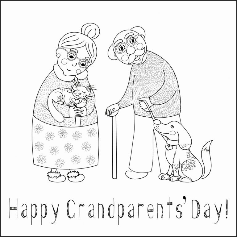 Happy Grandparents Day 1 Coloring Game Happy Grandparents Day 1