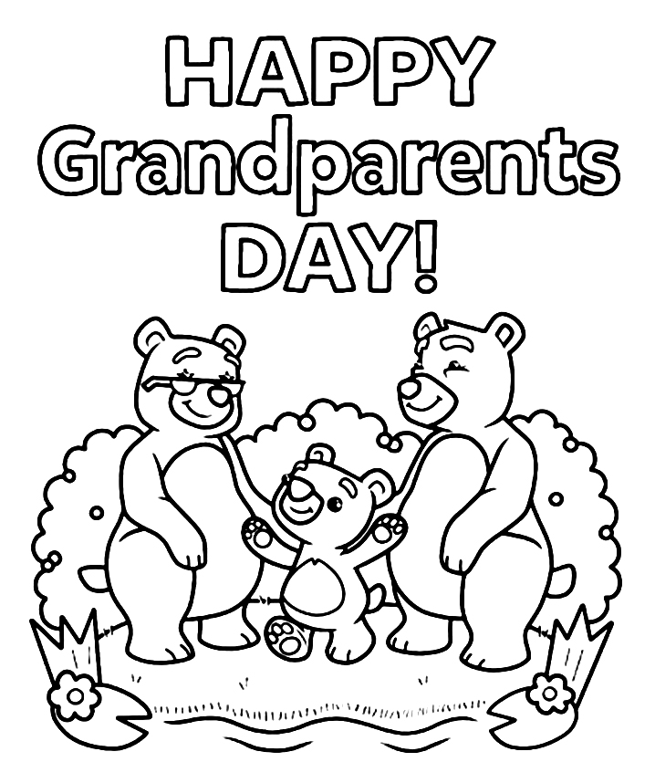 Happy Grandparents Day 3 Coloring Game Happy Grandparents Day 3