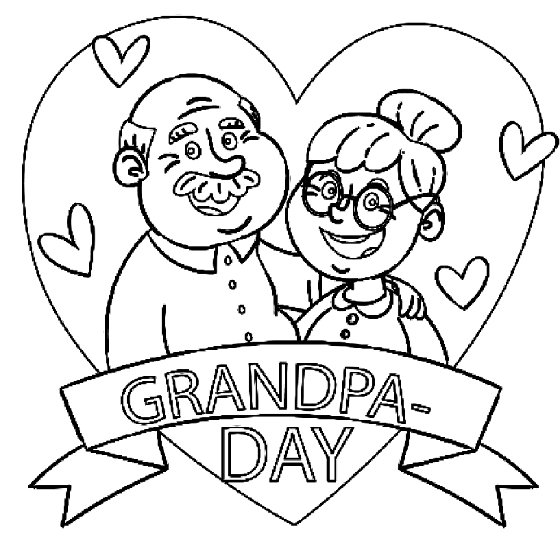 Happy Grandparents Day 4 Coloring Game Happy Grandparents Day 4