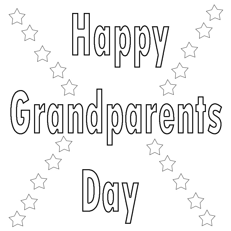 Happy Grandparents Day 7 Coloring - Play Free Coloring Game Online