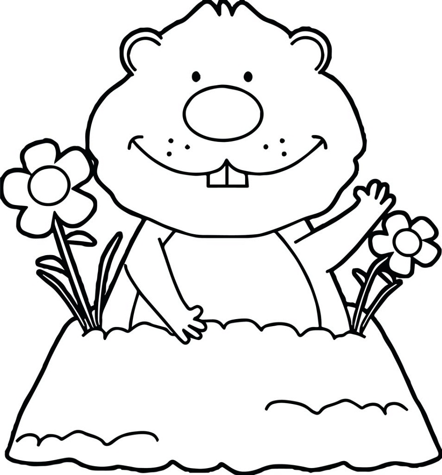 Happy Groundhog Day 3 Coloring - Play Free Coloring Game Online