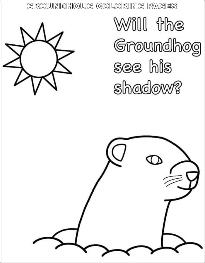 Happy Groundhog Day Coloring - Play Free Coloring Game Online