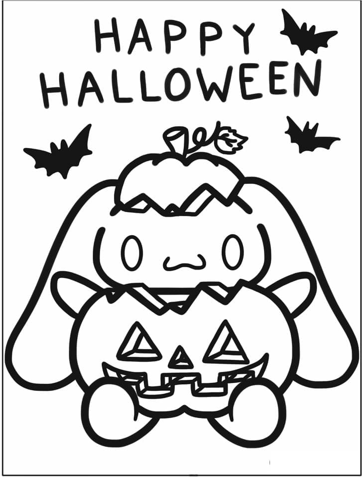 Happy Halloween Cinnamoroll Coloring Game Happy Halloween Cinnamoroll