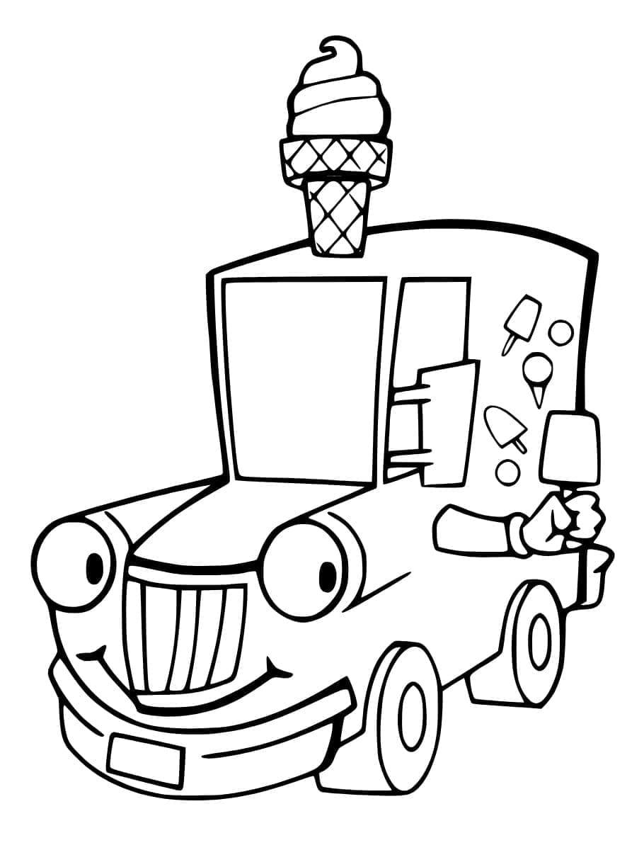 Happy Ice Cream Truck Coloring Game Happy Ice Cream Truck