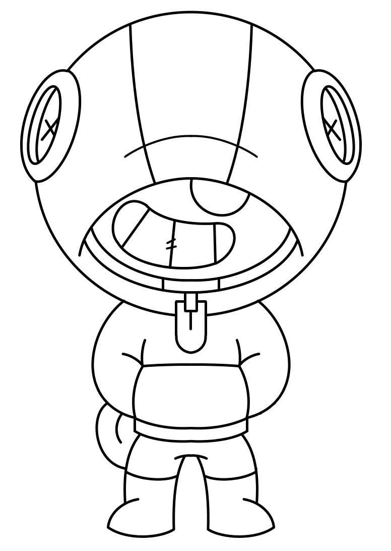 Happy Leon Brawl Stars Coloring Game Happy Leon Brawl Stars