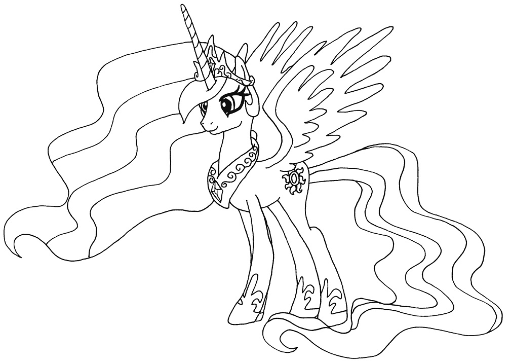 Happy Princess Celestia Coloring Game Happy Princess Celestia