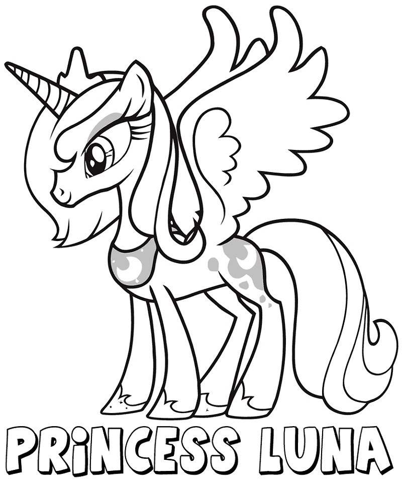 Happy Princess Luna Coloring Game Happy Princess Luna