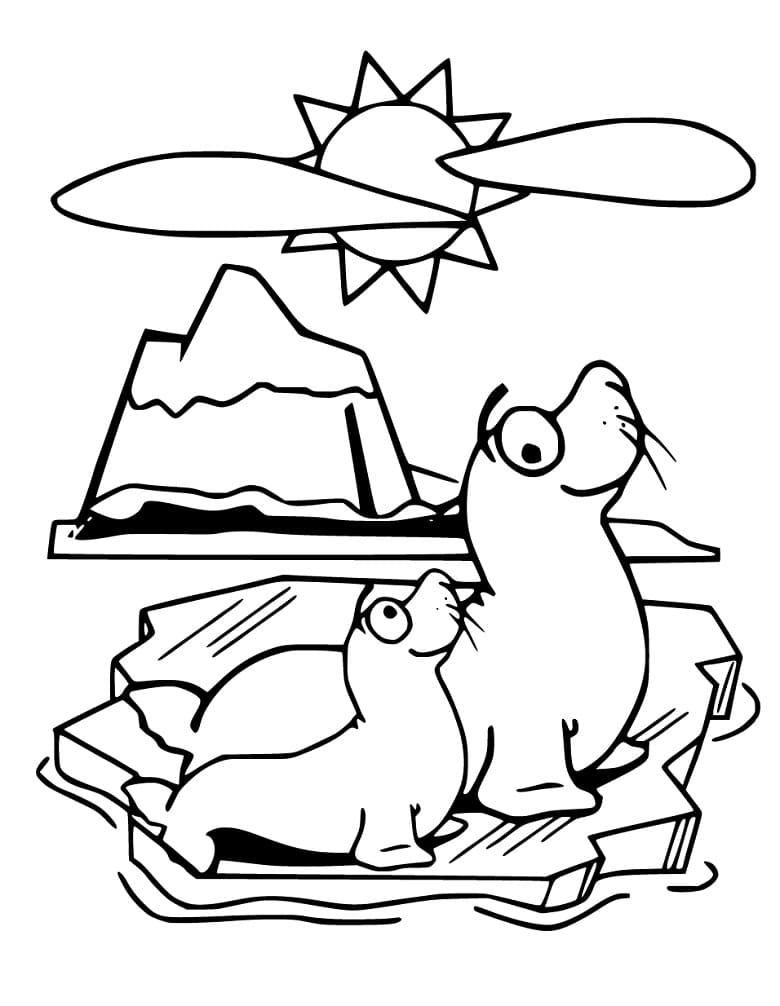 Happy Sea Lions Coloring Game Happy Sea Lions