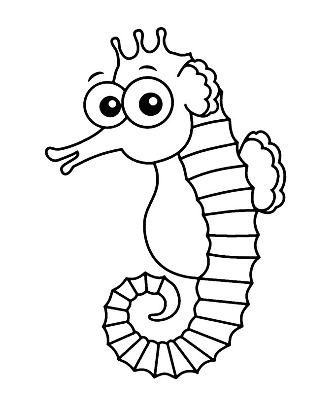 Happy Seahorse 1 Coloring Game Happy Seahorse 1