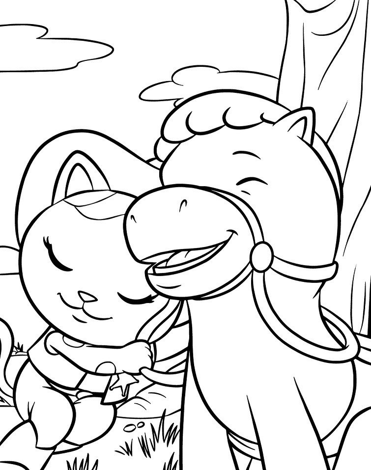 Happy Sheriff Callie and Sparky Coloring Game Happy Sheriff Callie and Sparky