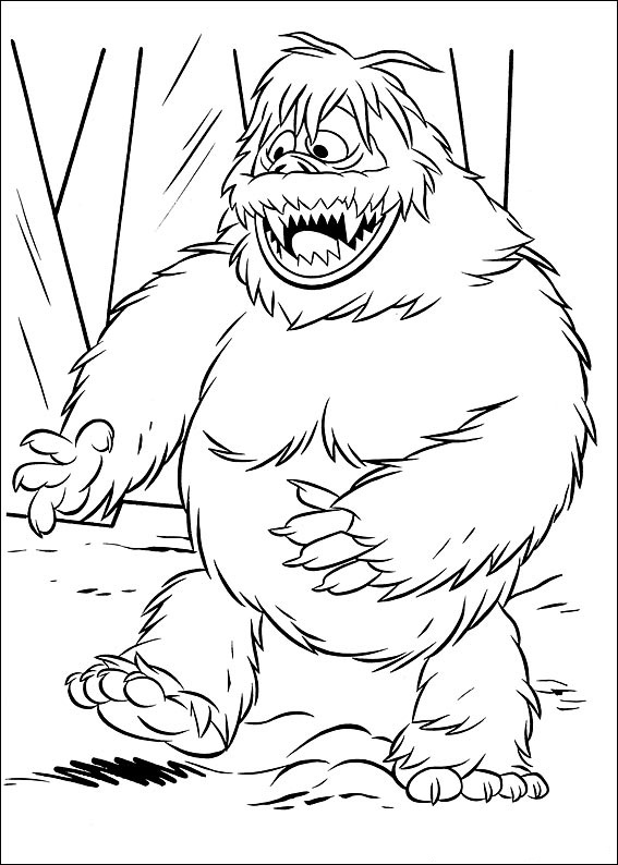 Happy Snowmonster Coloring Game Happy Snowmonster