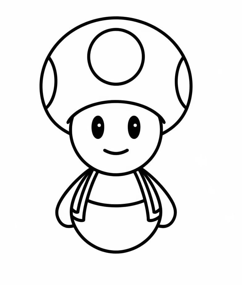 Happy Toad Mario Coloring Game Happy Toad Mario