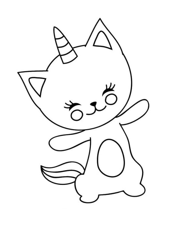 Happy Unicorn Cat Coloring Game Happy Unicorn Cat
