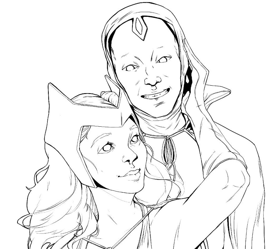 Happy WandaVision Coloring Game Happy WandaVision