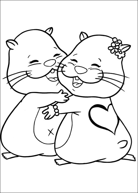 Happy Zhu Zhu Pets Coloring Game Happy Zhu Zhu Pets