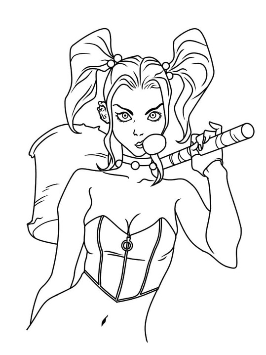 Harley Quinn Free Printable