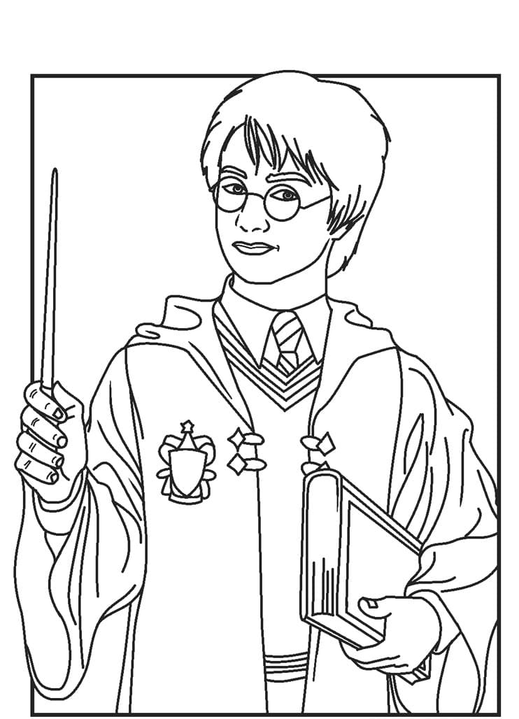 Harry Potter with Book