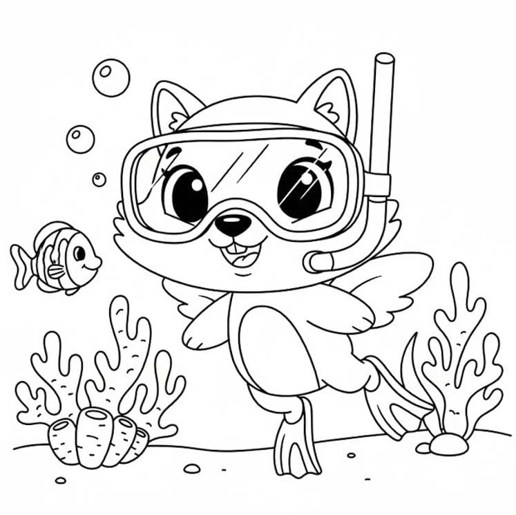 Hatchimals Raspoon diving