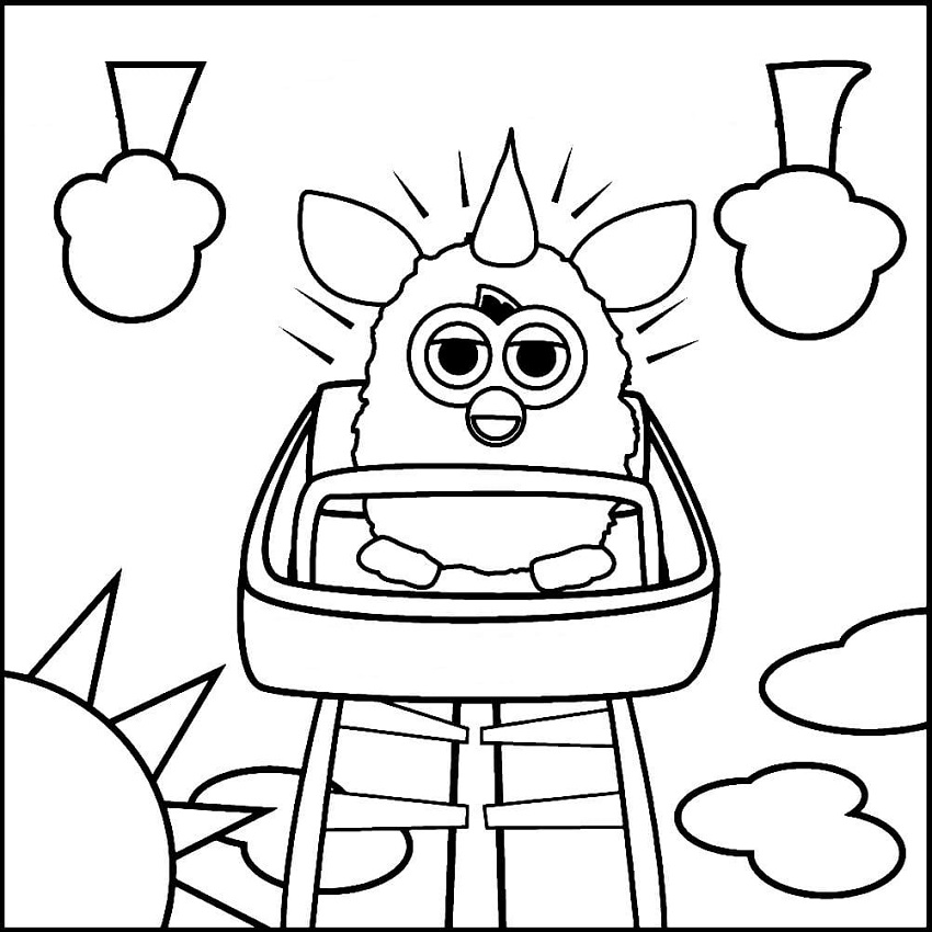 Furby in Love Coloring - Play Free Coloring Game Online