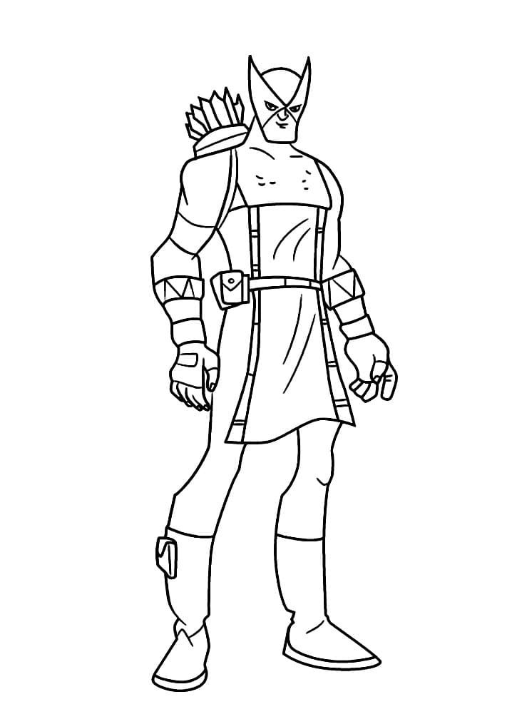 Hawkeye 4 Coloring Game Hawkeye 4