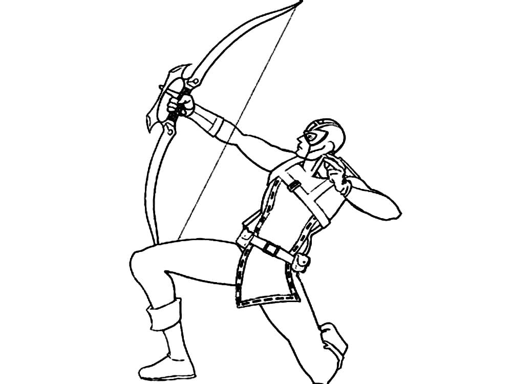 Hawkeye Printable Coloring Game Hawkeye Printable