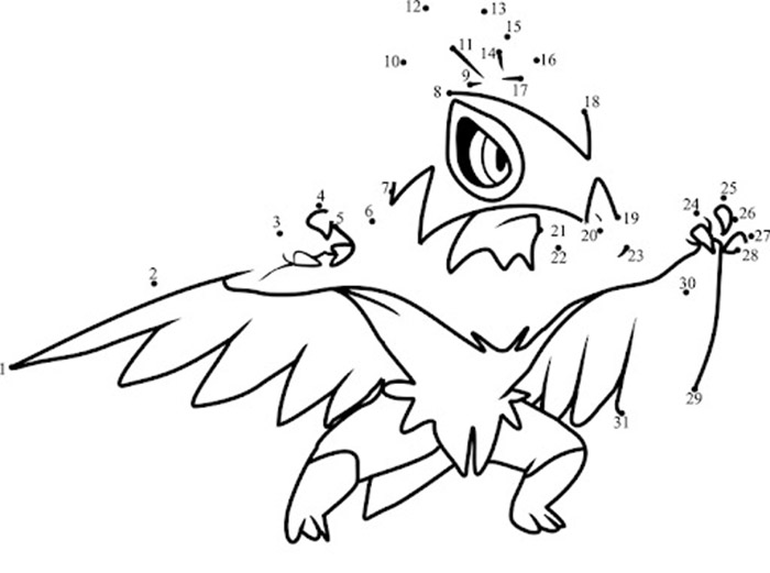 Hawlucha Dot to Dot
