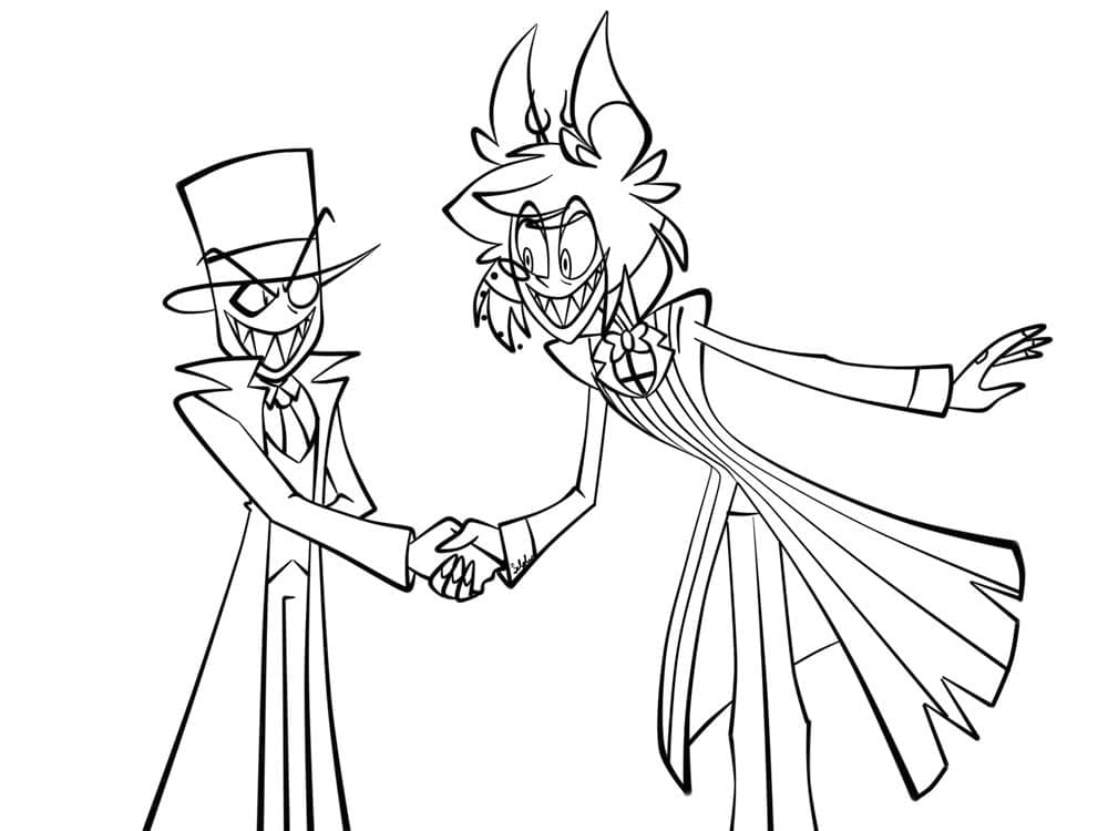 Hazbin hotel coloring games coloringgames net