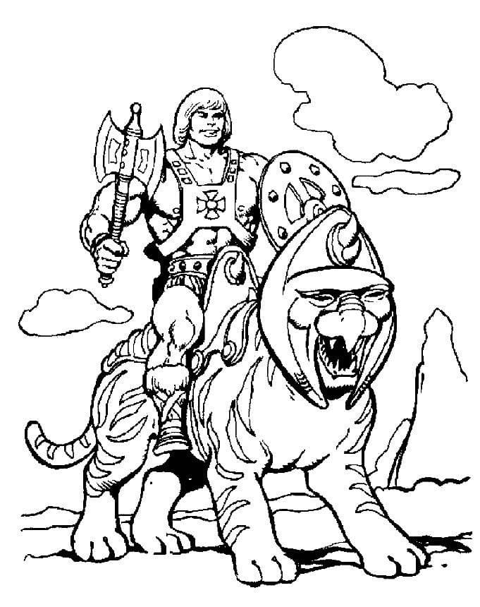He-Man Riding Battle Cat