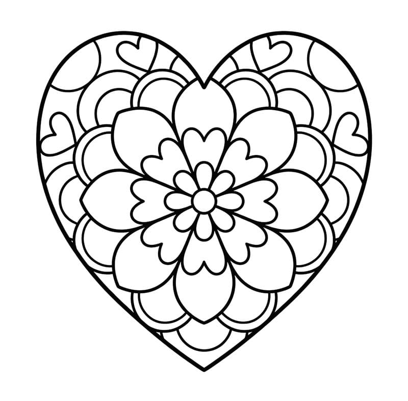 Heart Mandala Free