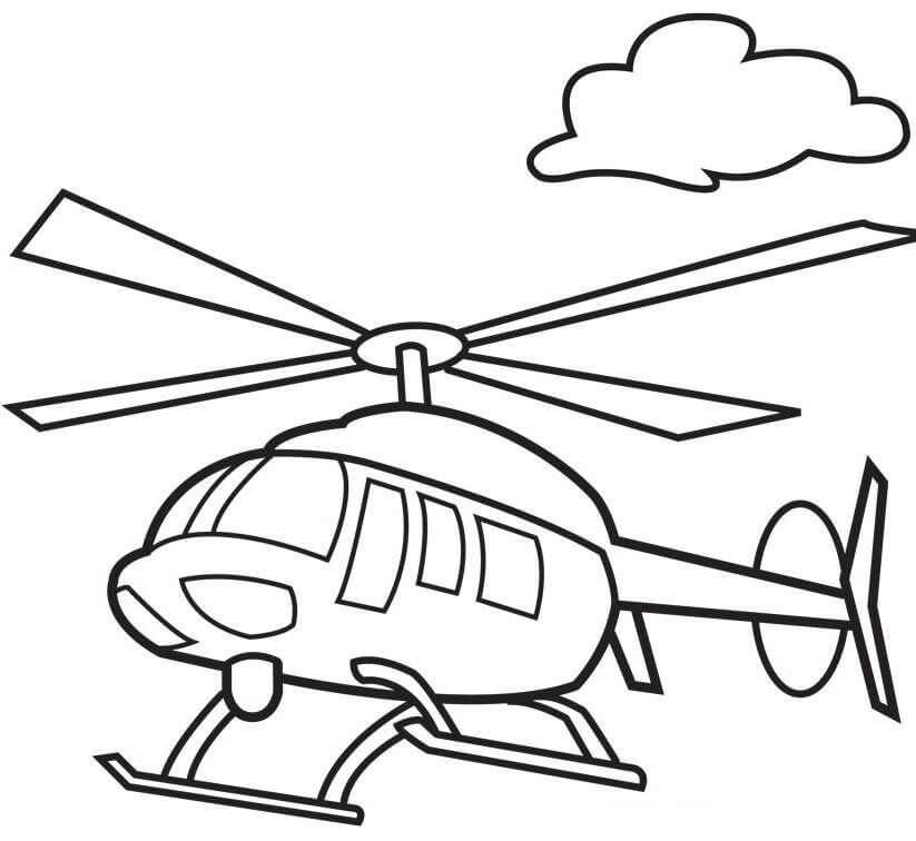 Helicopter 3 Coloring Game Helicopter 3