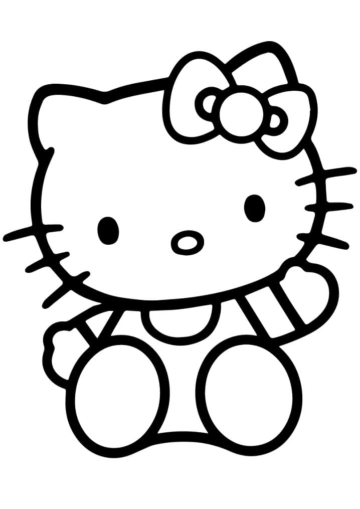 Hello Kitty Waving Hand