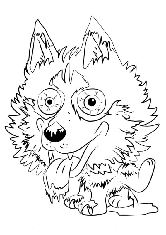 Hideous Husky Coloring Game Hideous Husky