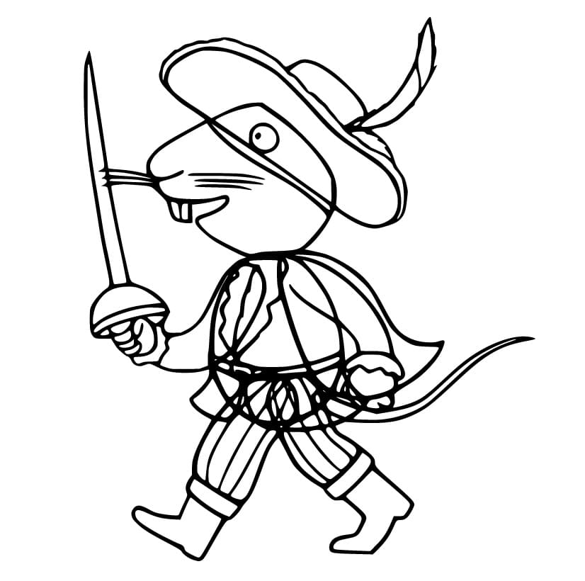 Highway Rat Holding Sword